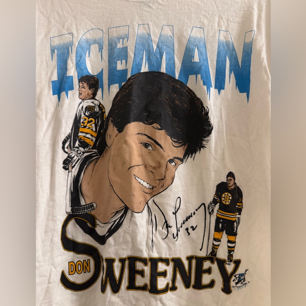 Boston Bruins, Don Sweeney vintage t shirt “Ice Man”